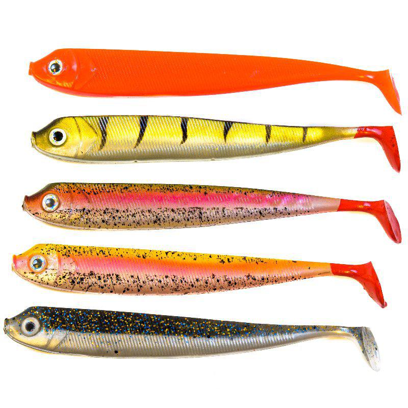 Guddi shad 5pack 13cm 10g mix colors