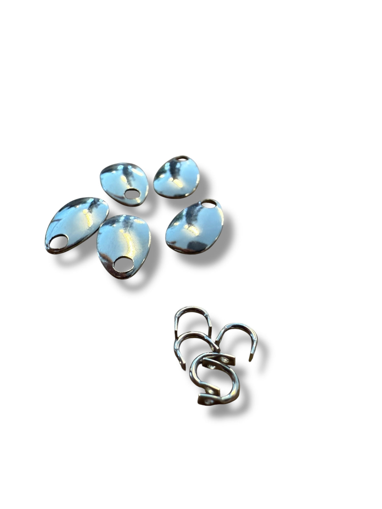 Spinnarskedar 5-pack Silver + Clevisar