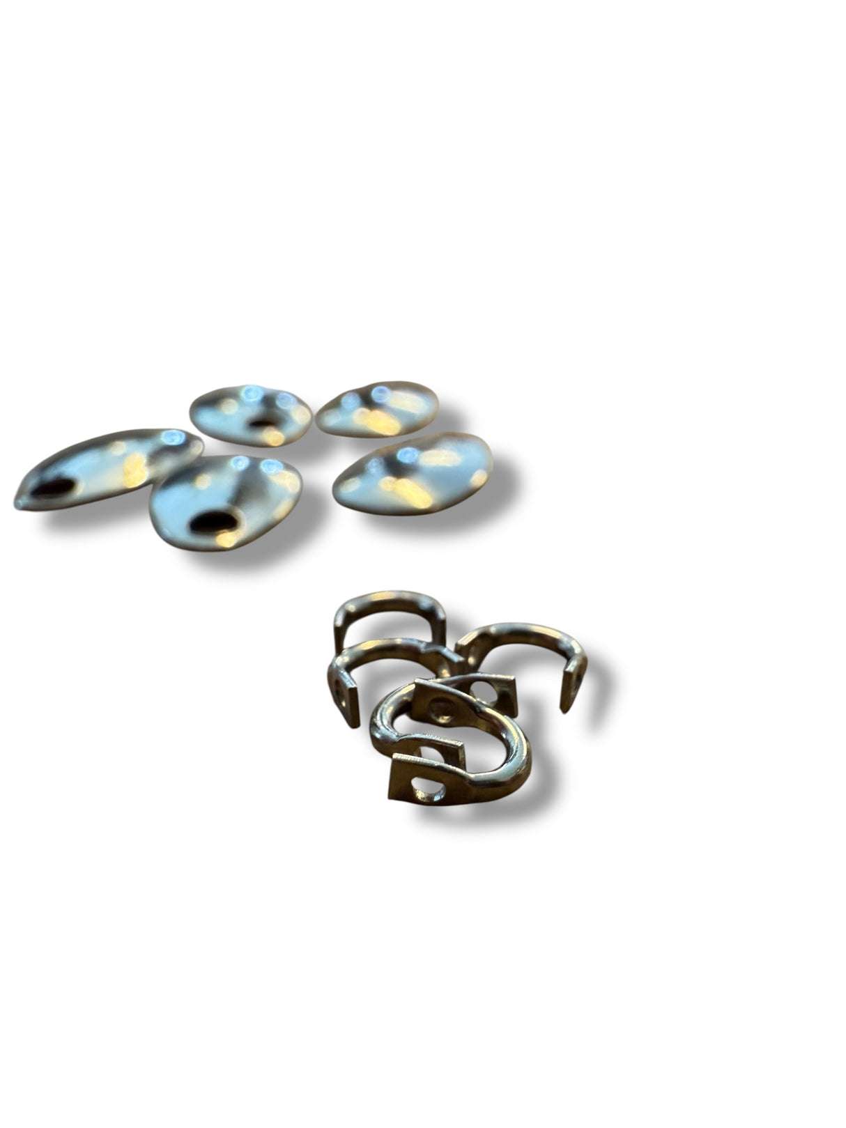 Spinnarskedar 5-pack Silver + Clevisar