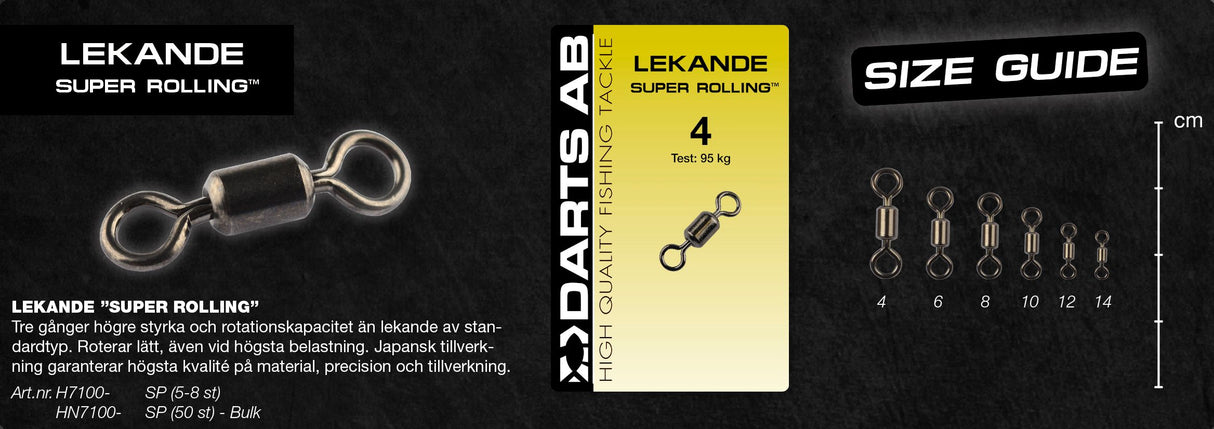 Darts Lekande Super Rolling (paket 5-8st)