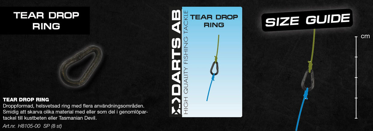 DARTS TEAR DROP RING