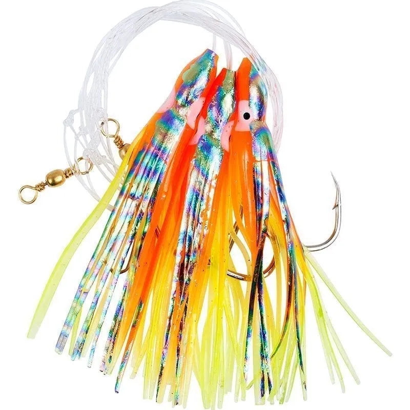 Octopus Rig – Orange Abalone – 3 Krokar (Stl 8/0)