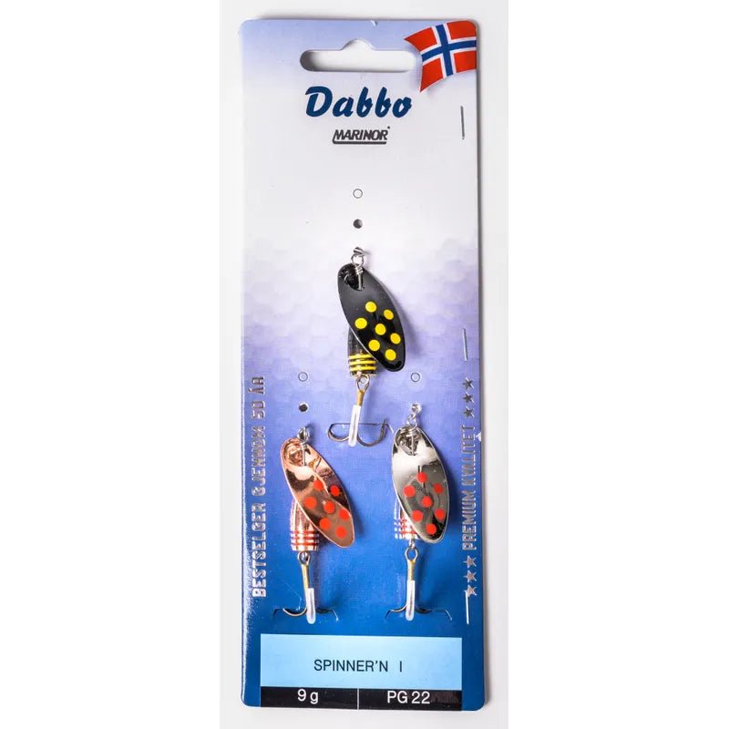 Spinnarset 3-pack 6g Dabbo