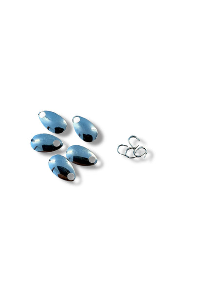 Spinnarskedar 5-pack Silver + Clevisar
